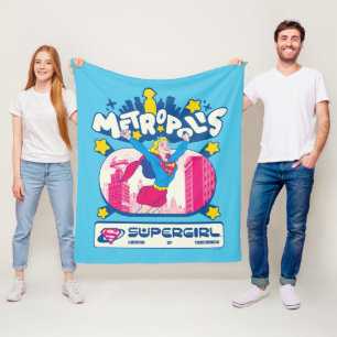 Cobertor De Velo Supergirl Super Pop Mulher do Amanhã
