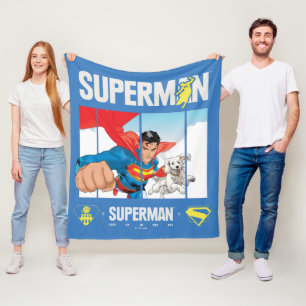 Cobertor De Velo Superman e Krypto Tomar Voo