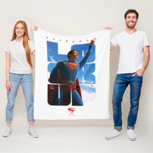 Cobertor De Velo Superman Procure Pose
