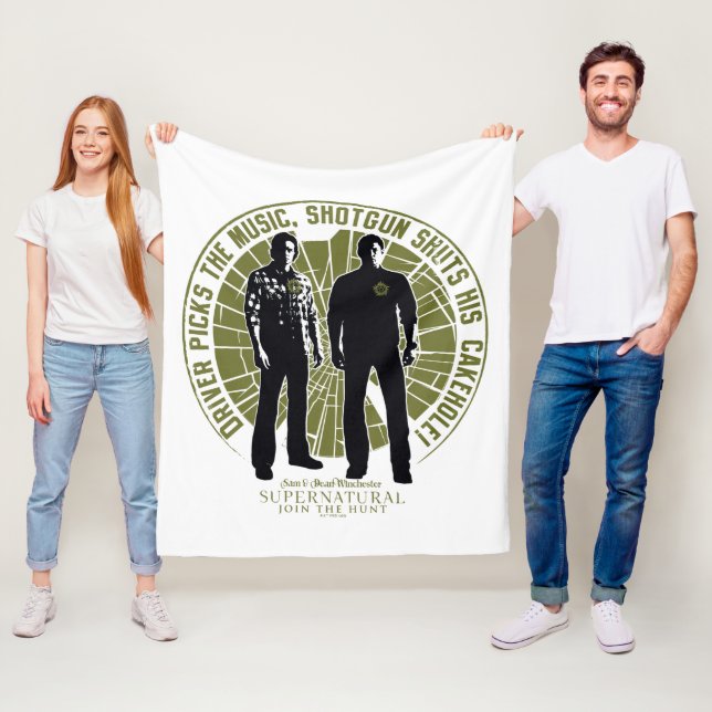 Cobertor De Velo Supernatural Winchester Brothers "Shotgun" (In Situ)