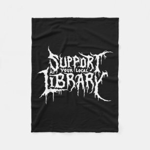 Cobertor De Velo Suportar o Design de Bookworm de Horror da Bibliot