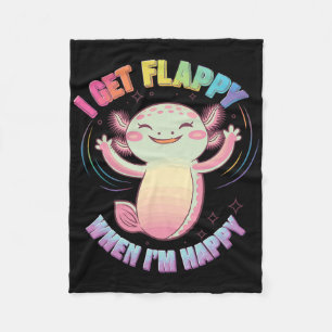 Cobertor De Velo Suporte a Autismo Stimming Axolotl I Get Flappin W