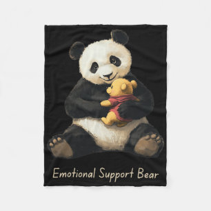 Cobertor De Velo Suporte Emocional Urso De Panda Segurando Um Urso