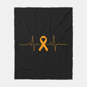 Cobertor De Velo suporte para Leucemia Sensibilização Orange Briso