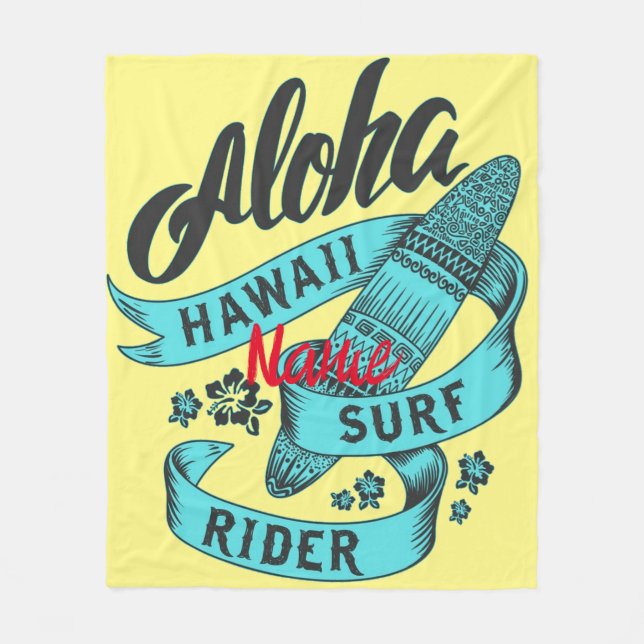 Cobertor De Velo Surf Aloha Hawaii Rider Thunder_Cove (Frente)