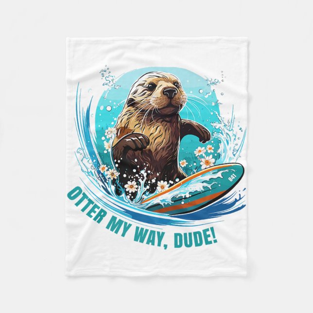 Cobertor De Velo Surfar em 841 Otter My Way Dude California Ott (Frente)