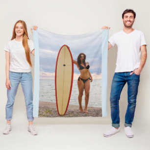 COBERTOR DE VELO SURFER BIKINI GIRL BLANKET