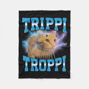 Cobertor De Velo Surreal italiano Brainrot Memória Trippi Troppi Ca