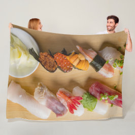 Cobertor De Velo Sushi Symphony – Cozy Fleece Blanket