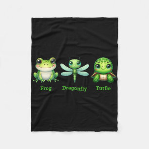Cobertor De Velo Sutil Anti-Trump Dragonfly Sapo Humor Político T