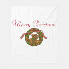 Cobertor De Velo Suzanne Elizabeth Christmas Collection Fleece Blan