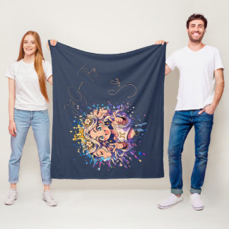 Cobertor De Velo Sweet 16 Gemini Name Fleece Throw