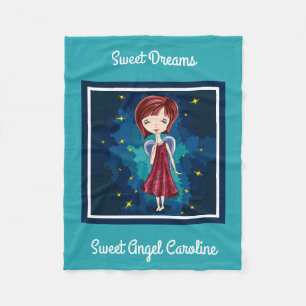 Cobertor De Velo Sweet Dreams, Doce Angel, Personalizado