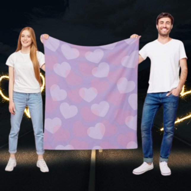 Cobertor De Velo Sweetheart Sprinkle | Coração lavanda (Criador carregado)