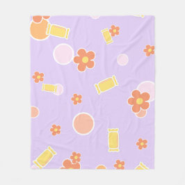 Cobertor De Velo sweets and flowers