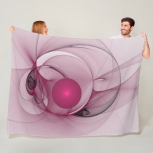 Cobertor De Velo Swing Fractal, Abstrato moderna, Arte Rosa Berry
