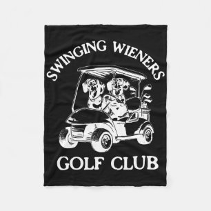 Cobertor De Velo Swing Wieners Golf Club Dachshund Wiener Dog Fa