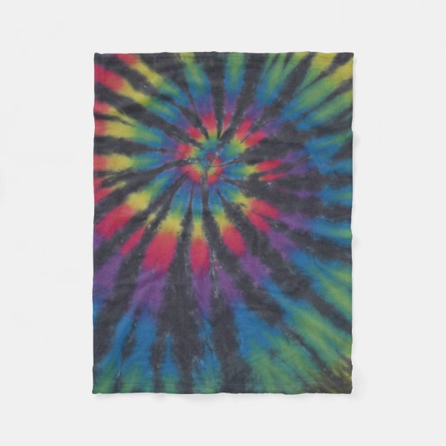 Cobertor De Velo Swirl Tie Dye Fleece Blanket (Frente)
