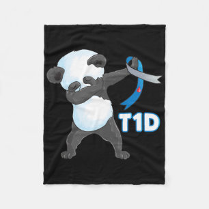 Cobertor De Velo T1d Batida Fora de Corte Panda Tipo 1 Diabetes Awa