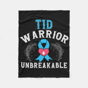 Cobertor De Velo T1d Guerreiro Diabetes Inseparável Mês B