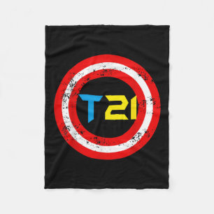Cobertor De Velo T21 Síndrome de Super Herói Mundial para Baixo Sen