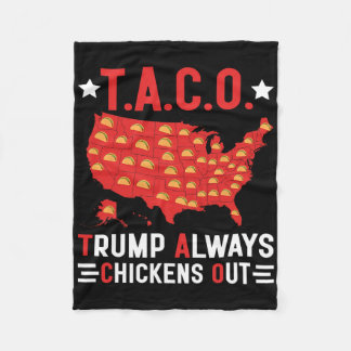 Cobertor De Velo T.a.c.o Divertido Trump Sempre Desiste Taco EUA M