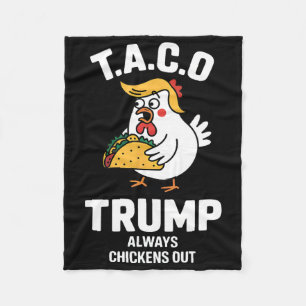 Cobertor De Velo T.a.c.o Trump Sempre Desiste Funny Anti Trump