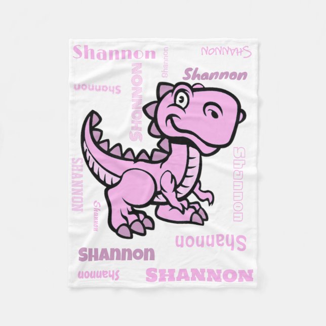 Cobertor De Velo T Rex Dinossaur Fleece Blanket (Frente)