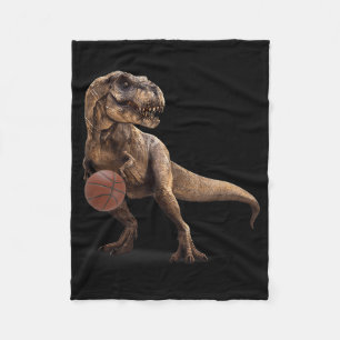 Cobertor De Velo T Rex Dinossauro Jogando Basquete Dinossauro Engra