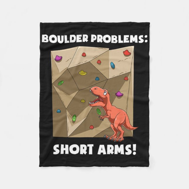 Cobertor De Velo T-rex Engraçado de Bouldering e Escalada de Rocha (Frente)