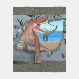 Cobertor De Velo T-Rex quebra pela parede