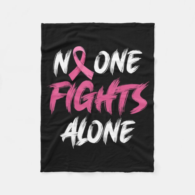 Cobertor De Velo T-Shirt80 Rosa De Fita Rosa De Consciência Do Canc (Frente)