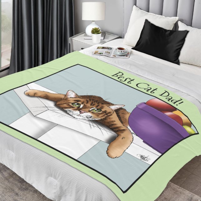 Cobertor De Velo TabbyCat Laranja dia de os pais (Criador carregado)