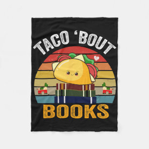 Cobertor De Velo Taco Bout Books Engraçado Comida Mexicana Cinco De