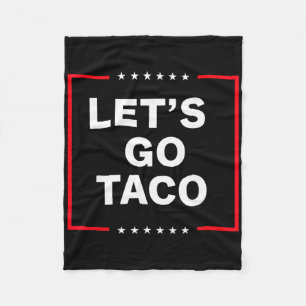 Cobertor De Velo Taco Engraçado Anti Trump, Vamos Taco