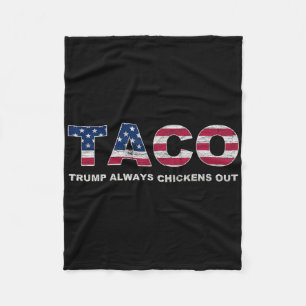 Cobertor De Velo Taco Engraçado Trump Sempre Desiste 2