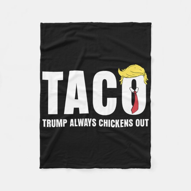 Cobertor De Velo Taco Engraçado Trump Sempre Pega Frangos Ta.c.o 5 (Frente)