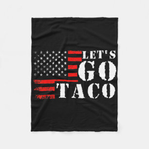 Cobertor De Velo Taco Engraçado Vamos Go Taco