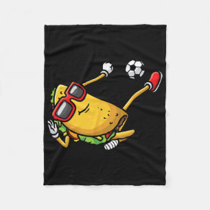 Cobertor De Velo Taco Jogando Futebol Mexicano Cinco De Maio Crianç