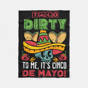 Cobertor De Velo Taco sujo para mim É Cinco de Mayo Fiesta Festa Fe