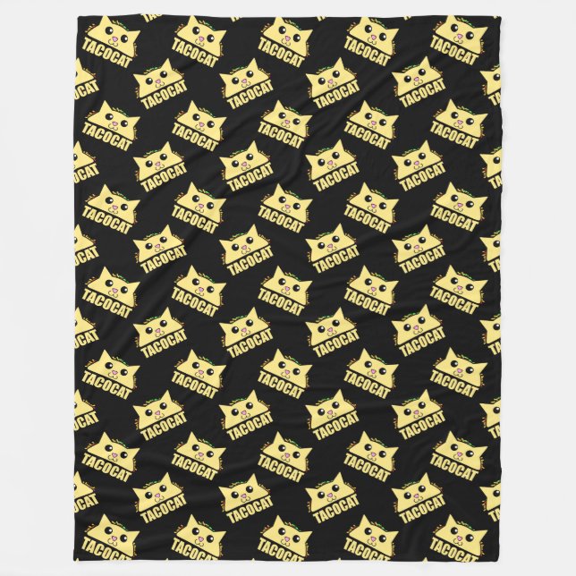 Cobertor De Velo Tacocat Black II Fleece Blanket (Frente)