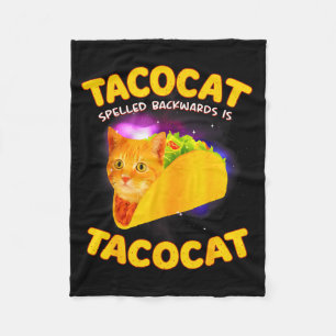 Cobertor De Velo Tacocat escrito ao contrário é tacocat meme de gat