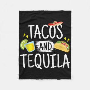 Cobertor De Velo Tacos Engraçados E Tequila Mexicana Sombrero Tank 