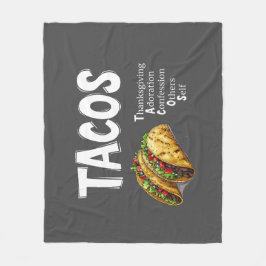 Cobertor De Velo TACOS Prayer Fleece Blanket