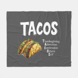 Cobertor De Velo TACOS Prayer Fleece Blanket