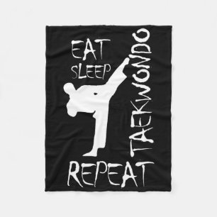 Cobertor De Velo Taekwondo Come Sleep Taekwondo Repete Arte Marcial