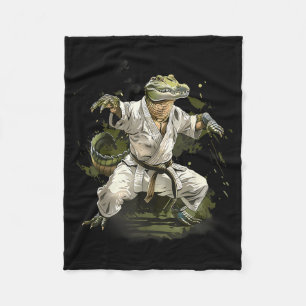 Cobertor De Velo Taekwondo Crocodilo Kickboxing Animal Jiu-Jitsu