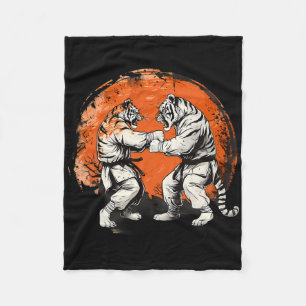 Cobertor De Velo Taekwondo Tiger Kickboxing Jiu-jitsu Kung Fu Marti