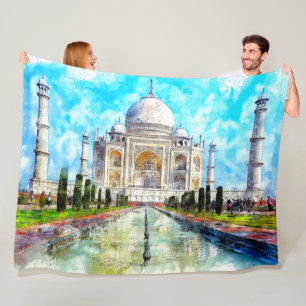 COBERTOR DE VELO TAJ MAHAL PINTING