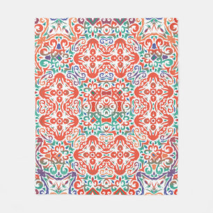 Cobertor De Velo Talavera mexicana: Colagem de Azulejos Étnicos.